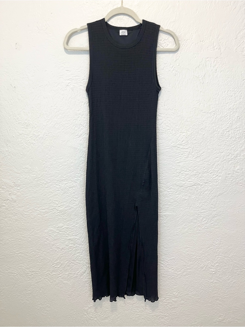 Wilfred Midi Dress Black Stretch Small S - Picture 6 of 11